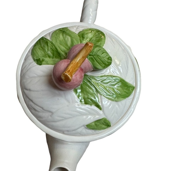 Fruit Du Jour Cherry Shafford Tea Pot with Lid Fruit Series 6 Cups Measurements - Picture 5 of 8
